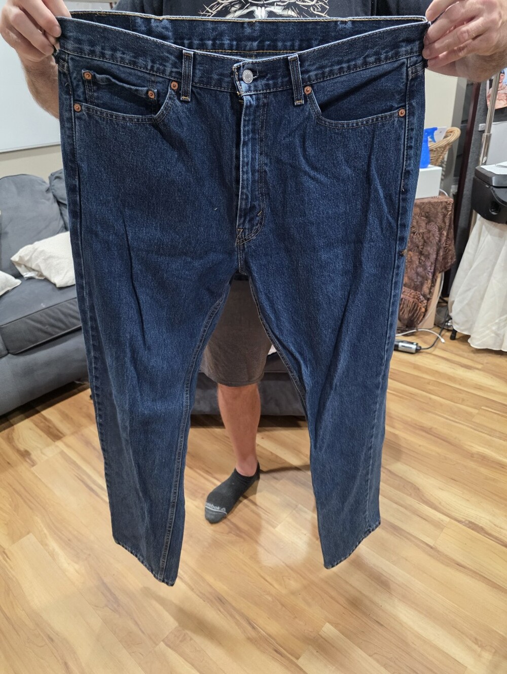 Levi's Men's Dark Blue Relaxed Fit Jeans